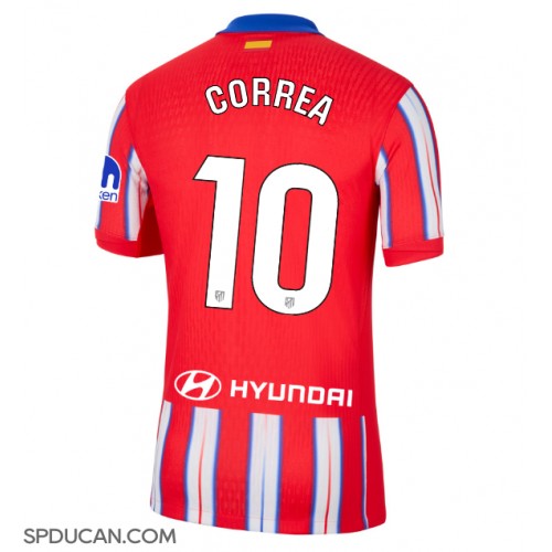 Muški Nogometni Dres Atletico Madrid Angel Correa #10 Domaci 2024-25 Kratak Rukav